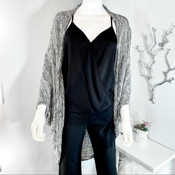 Forever 21 Sweaters - Forever 21 Heathered Open Front 3/4 Sleeve Cardigan